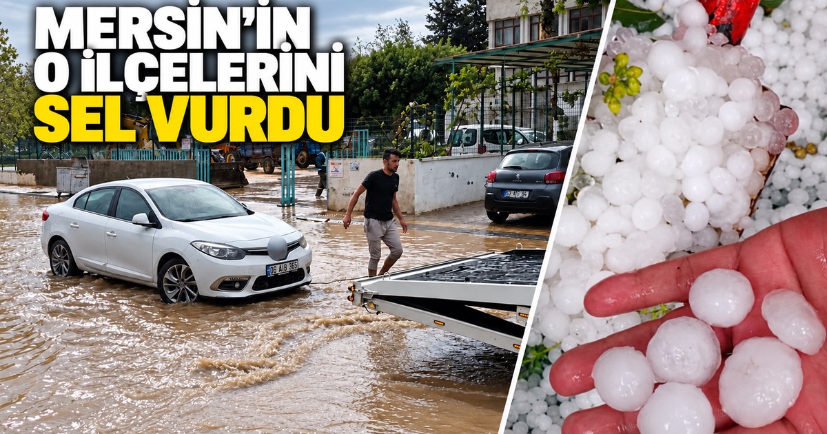 Mersin’de dereler taştı! Araçlar mahsur kaldı, çok sayıda ilçeyi su bastı